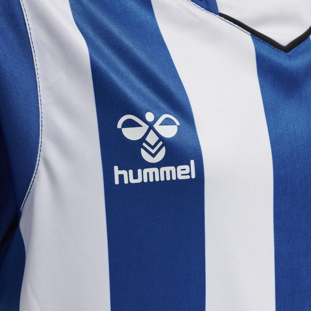 Hummel Hmlcore Xk Striped Jersey Kids S/S - true blue/white
