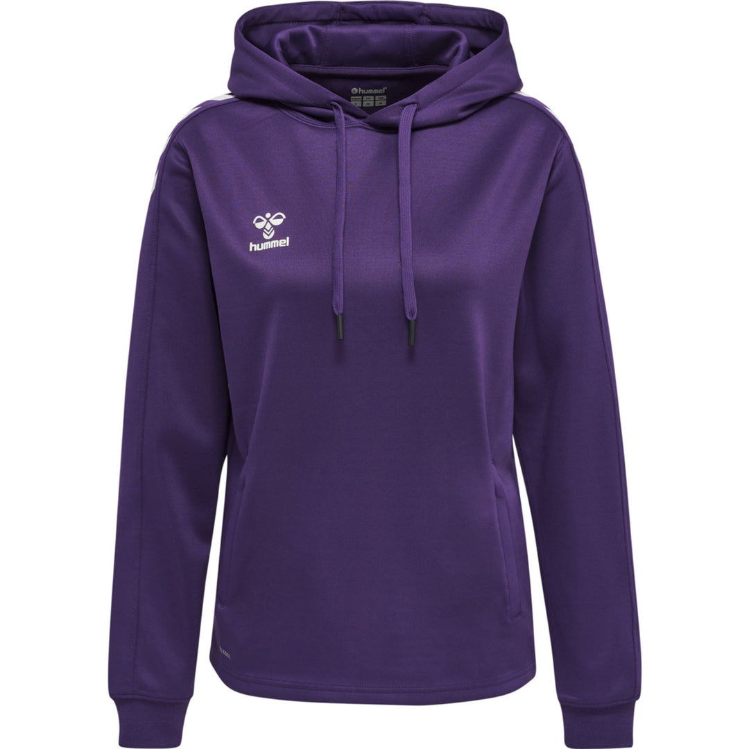 Hummel Hmlcore Xk Poly Sweat Hoodie Woman - acai/white