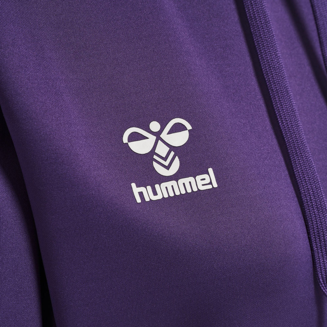 Hummel Hmlcore Xk Poly Sweat Hoodie Woman - acai/white