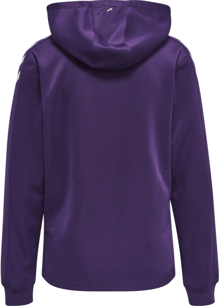 Hummel Hmlcore Xk Poly Sweat Hoodie Woman - acai/white