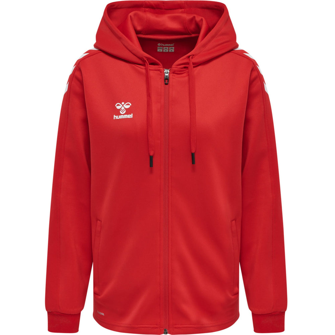 Hummel Hmlcore Xk Poly Zip Hood Sweat Woma - true red