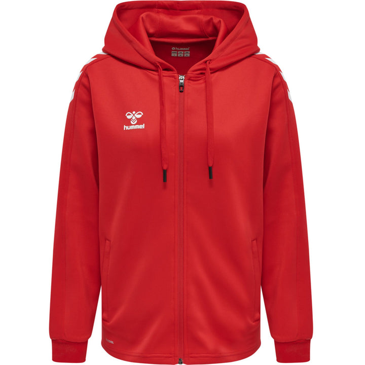 Hummel Hmlcore Xk Poly Zip Hood Sweat Woma - true red
