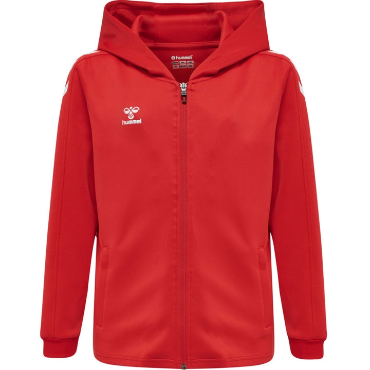 Hummel Hmlcore Xk Poly Zip Hood Sweat Kids - true red