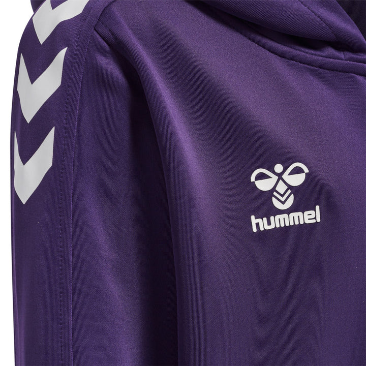 Hummel Hmlcore Xk Poly Zip Hood Sweat Kids - acai/white