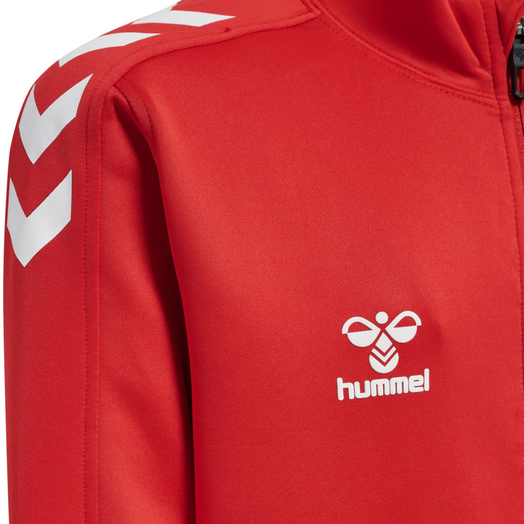 Hummel Hmlcore Xk Poly Zip Sweat Kids - true red