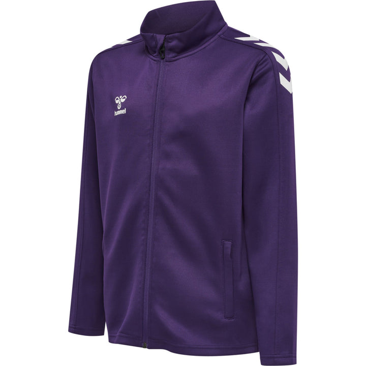 Hummel Hmlcore Xk Poly Zip Sweat Kids - acai/white