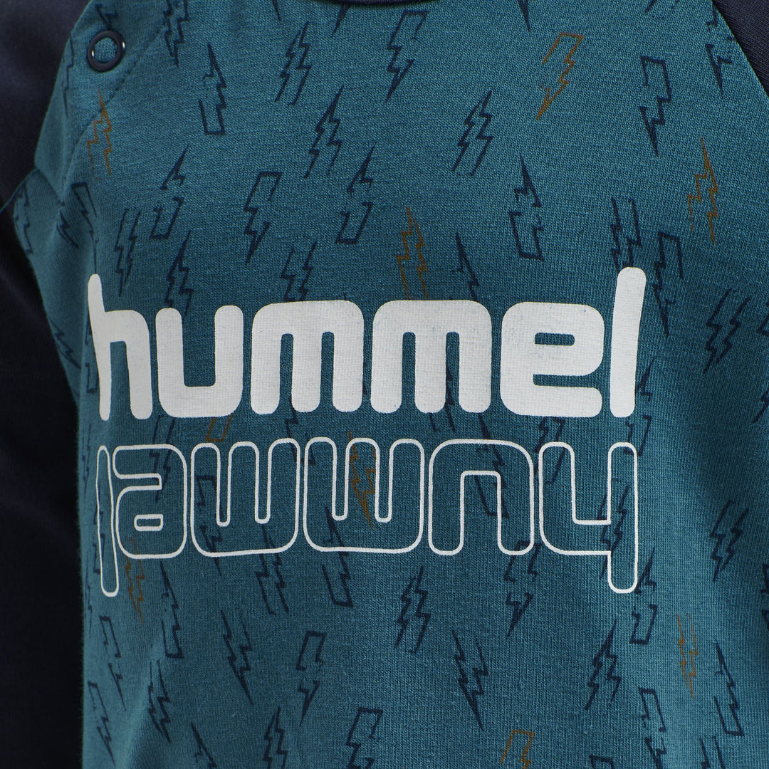 Hummel hmlTHUNDER T-SHIRT L/S - BLUE CORAL - 74 - blue coral