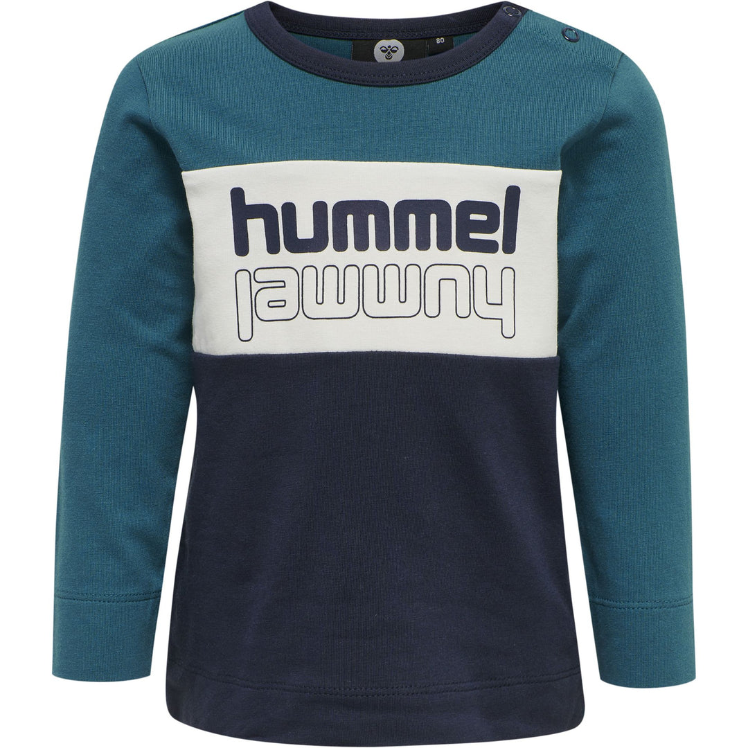 Hummel hmlBOLT T-SHIRT L/S - BLUE CORAL - 62 - blue coral
