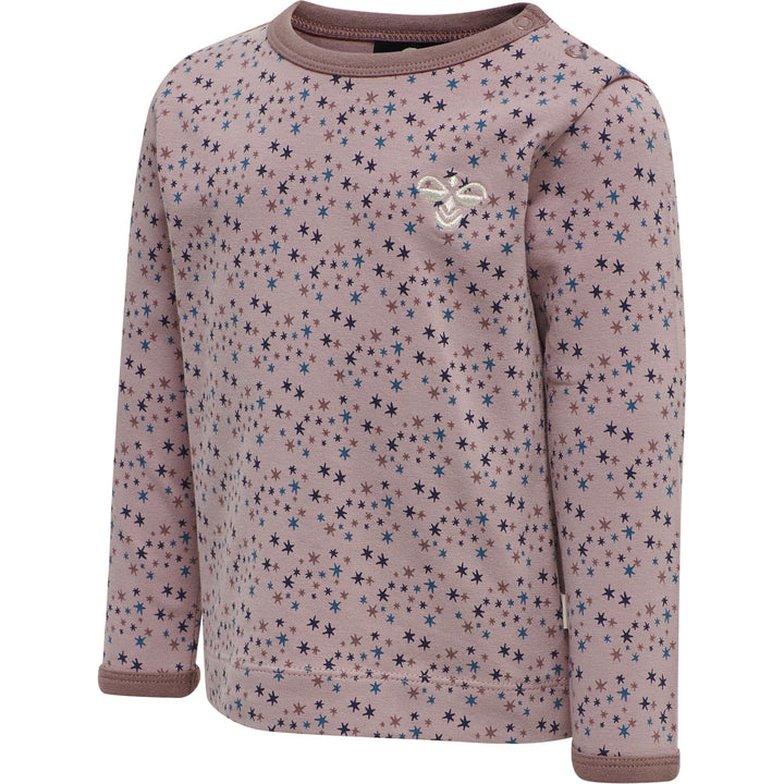 Hummel hmlSTAR T-SHIRT L/S - WOODROSE - 104 - woodrose