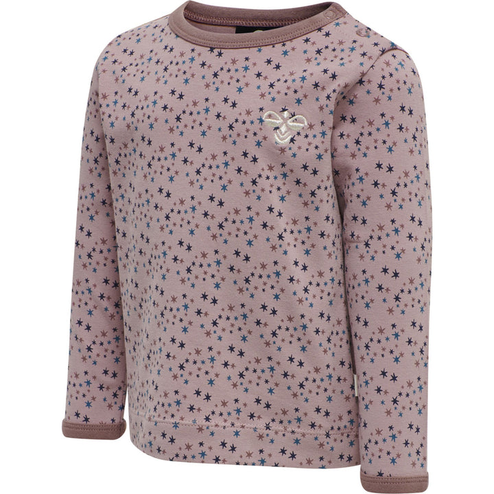 Hummel hmlSTAR T-SHIRT L/S - WOODROSE - 104 - woodrose