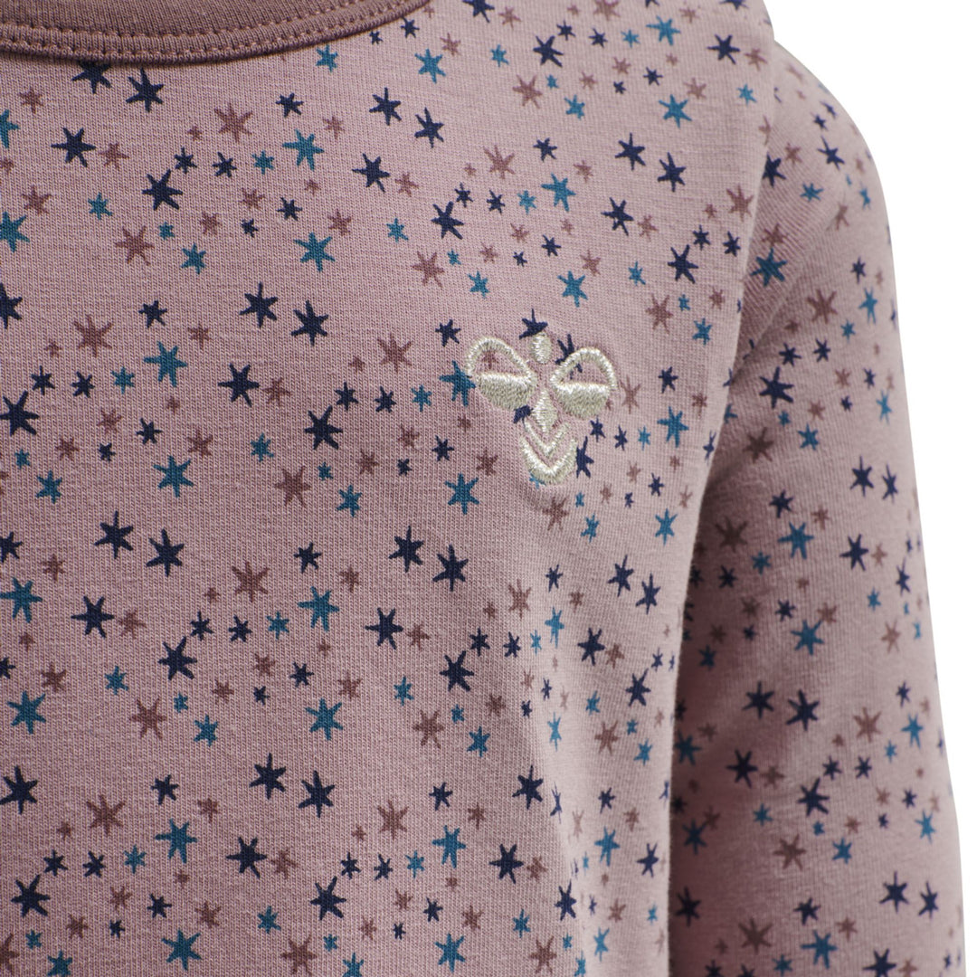 Hummel hmlSTAR T-SHIRT L/S - WOODROSE - 104 - woodrose