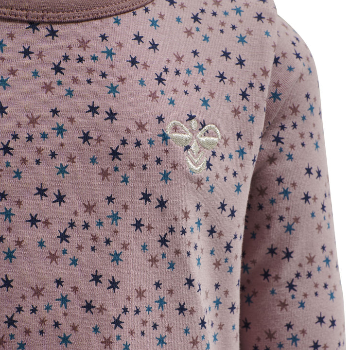 Hummel hmlSTAR T-SHIRT L/S - WOODROSE - 104 - woodrose