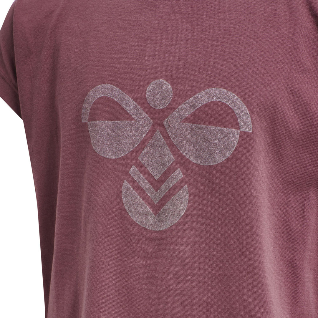 Hummel hmlDIEZ T-SHIRT S/S - roan rouge