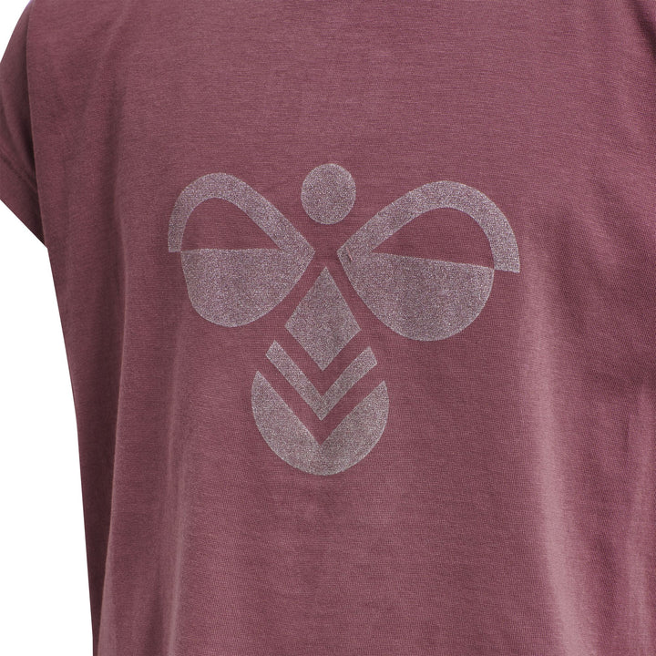 Hummel hmlDIEZ T-SHIRT S/S - roan rouge