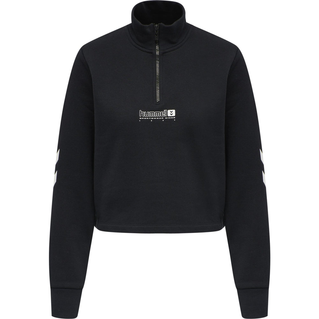Hummel hmlLGC NIKKA CROPPED HALFZIP - black