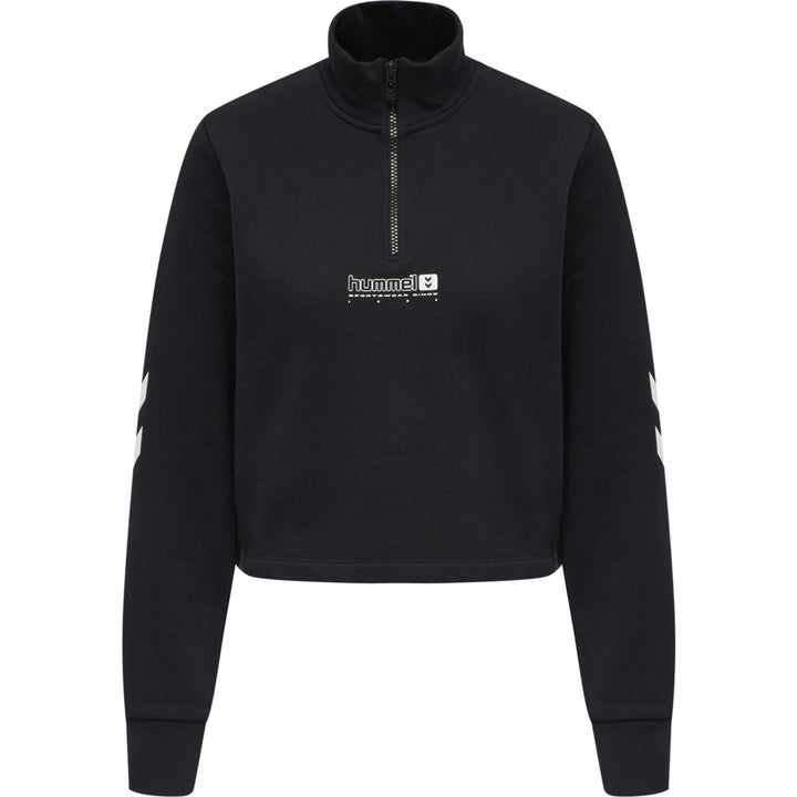 Hummel hmlLGC NIKKA CROPPED HALFZIP - black