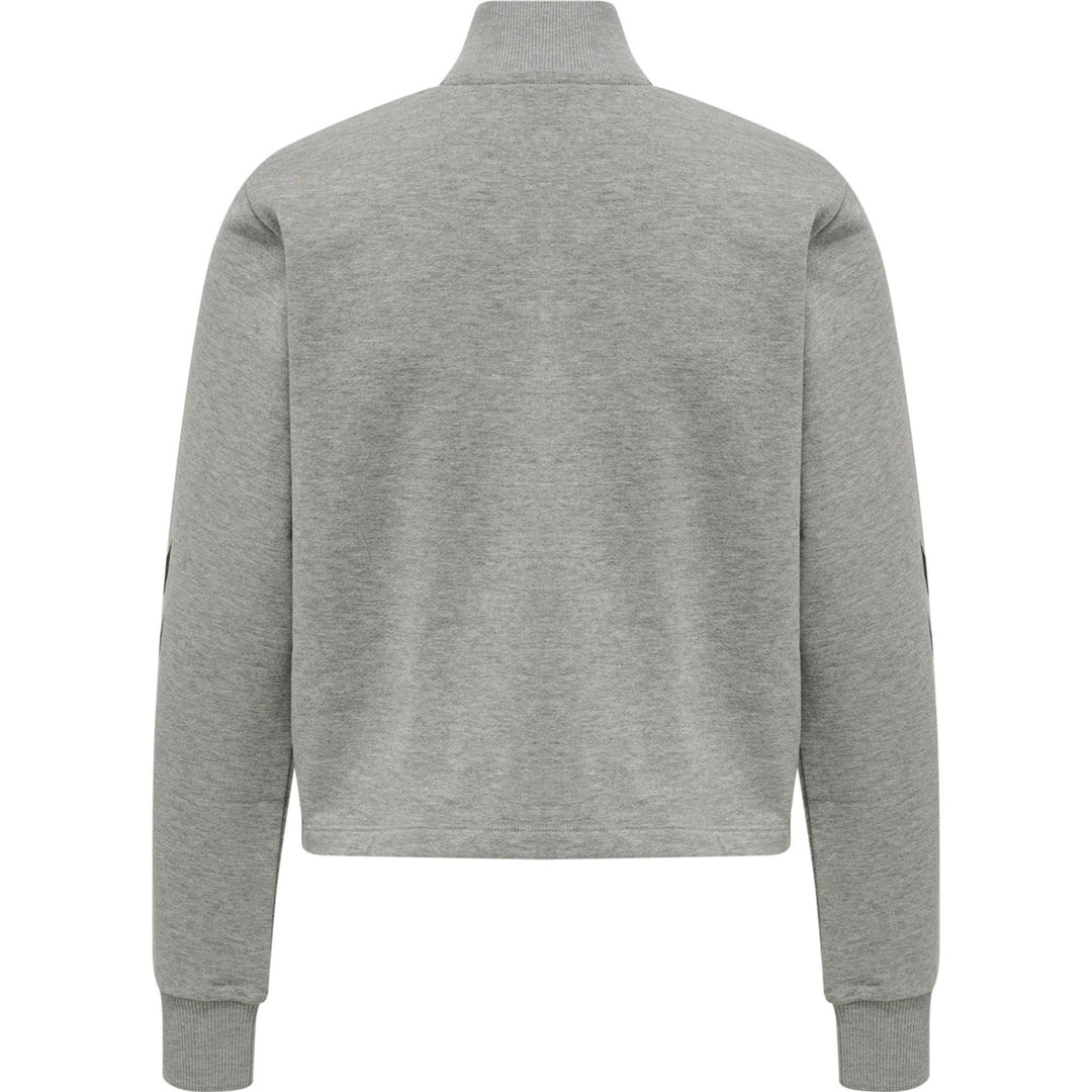 Hummel hmlLGC NIKKA CROPPED HALFZIP - grey melange