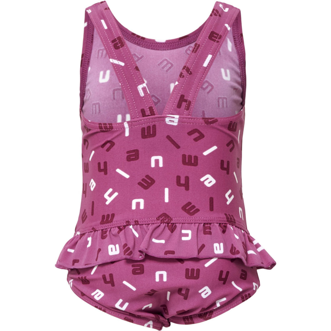 Hummel Hmlfilippa Swimsuit - red violet/bright white