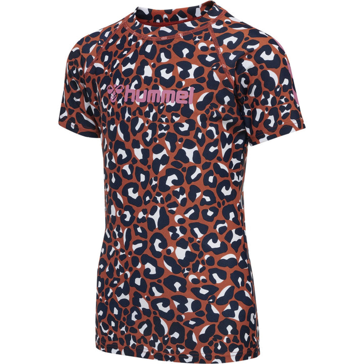 Hummel hmlAZUL SWIM T-SHIRT S/S - hot sauce
