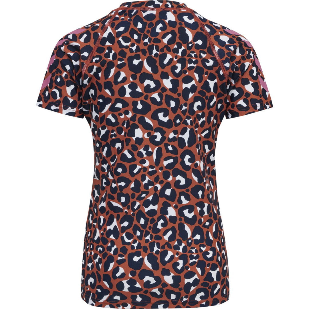Hummel hmlAZUL SWIM T-SHIRT S/S - hot sauce