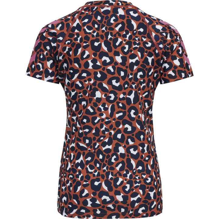 Hummel hmlAZUL SWIM T-SHIRT S/S - hot sauce