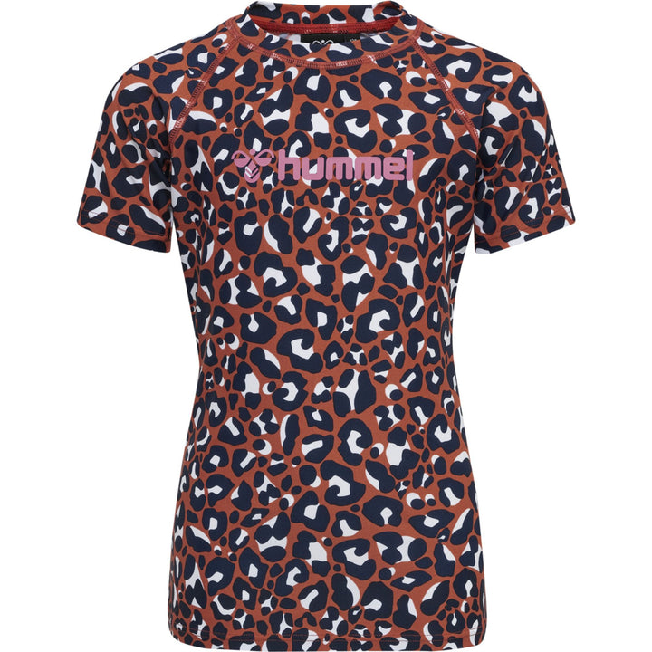 Hummel hmlAZUL SWIM T-SHIRT S/S - hot sauce