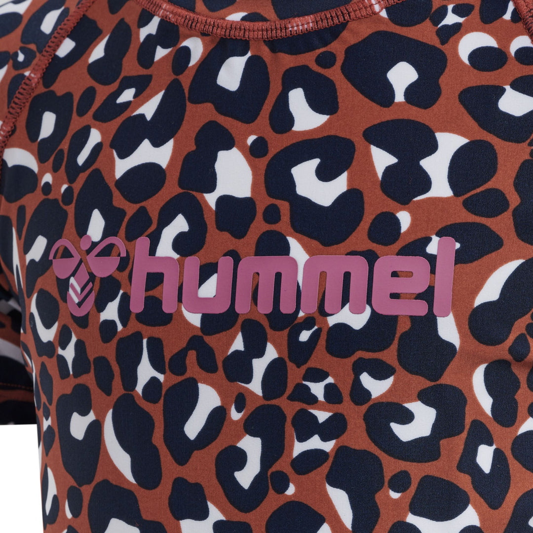 Hummel hmlAZUL SWIM T-SHIRT S/S - hot sauce