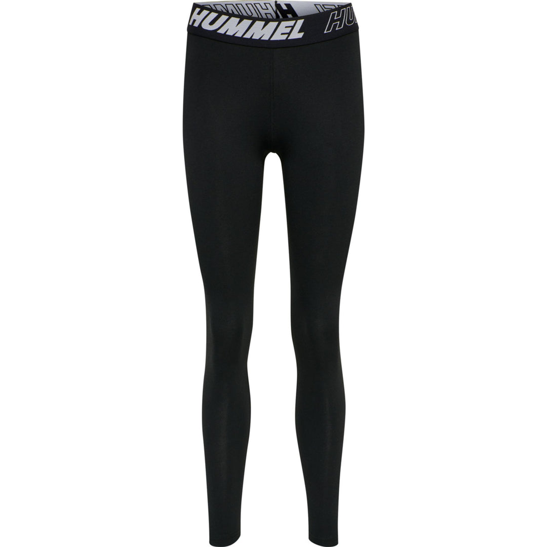 Hummel Hmlte Maja Mid Waist Cotton Tights - black