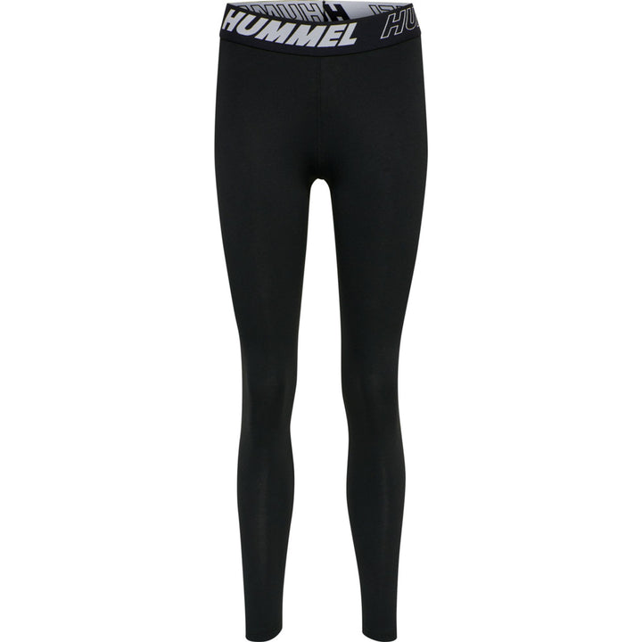 Hummel Hmlte Maja Mid Waist Cotton Tights - black