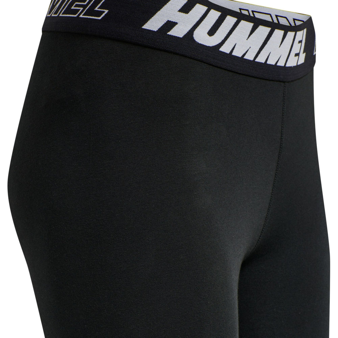 Hummel Hmlte Maja Mid Waist Cotton Tights - black