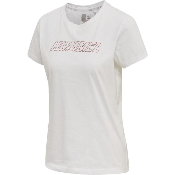 Hummel Hmlte Cali Cotton T-Shirt - white/withered rose