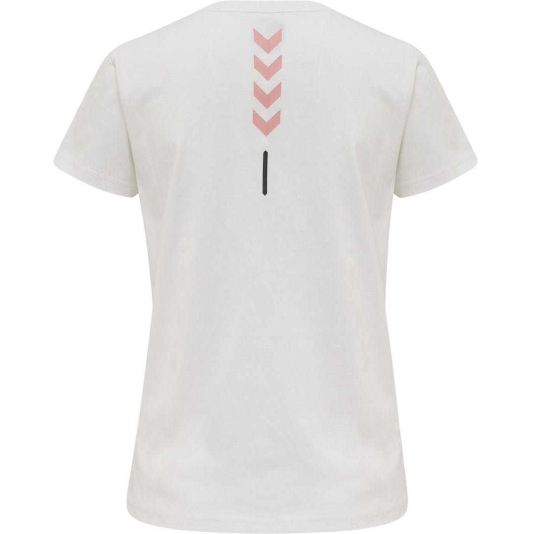 Hummel Hmlte Cali Cotton T-Shirt - white/withered rose