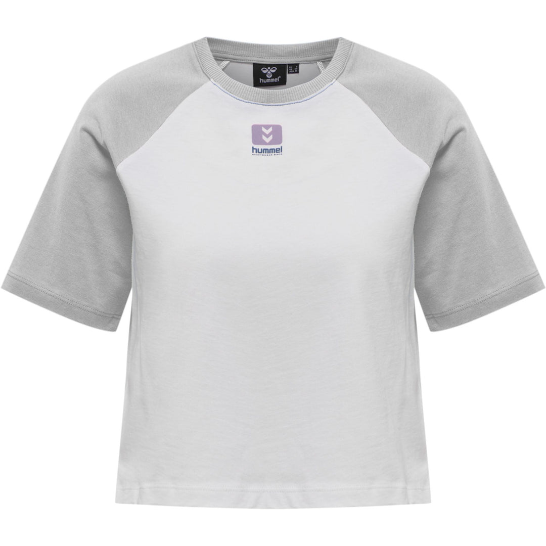 Hummel Hmllgc Naya Cropped T-Shirt - light grey melange