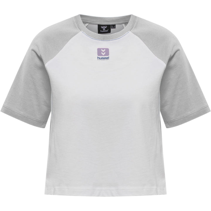 Hummel Hmllgc Naya Cropped T-Shirt - light grey melange