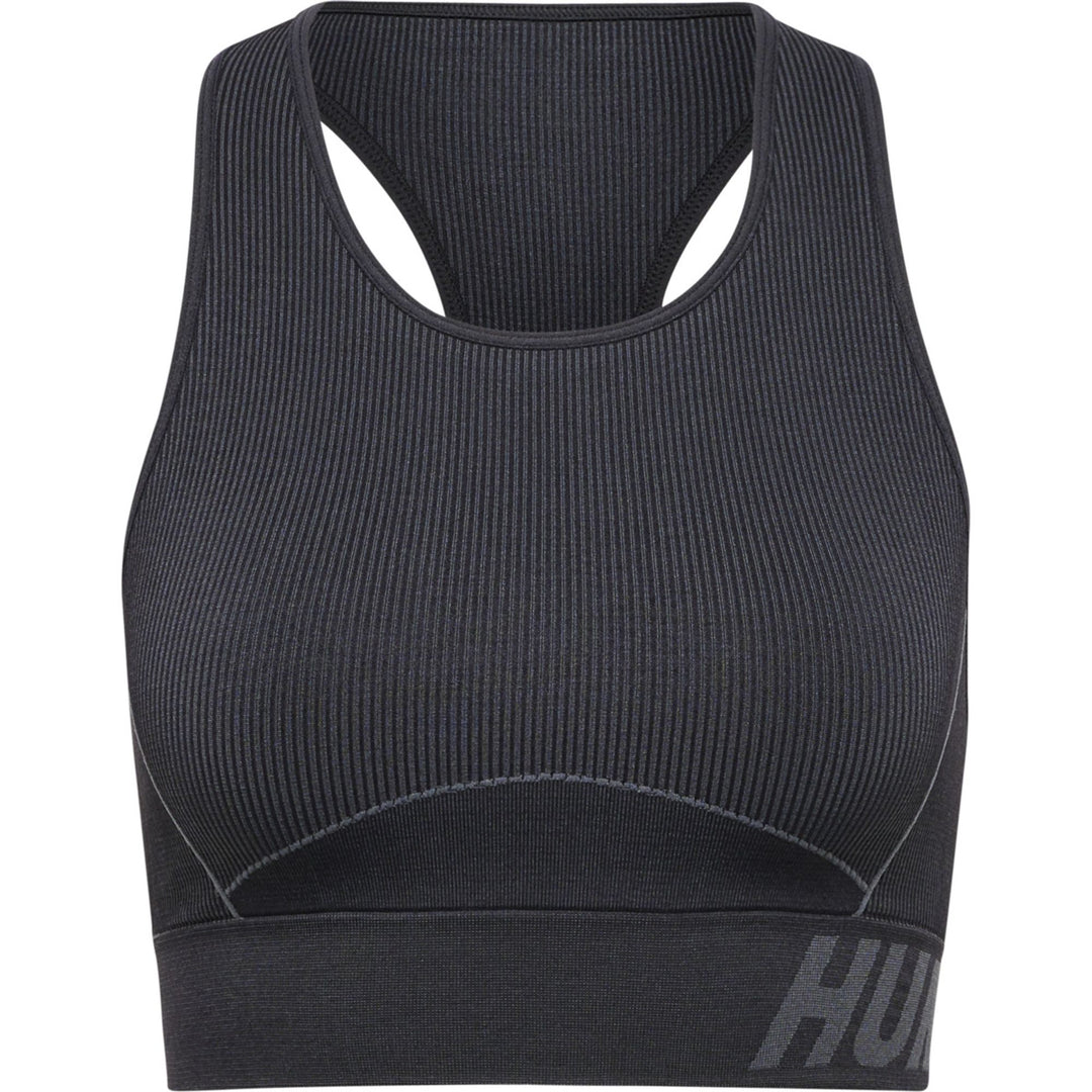 Hummel Hmlte Christel Seamless Sports Top - black/asphalt melange