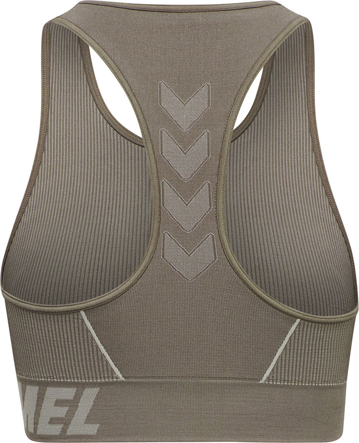 Hummel Hmlte Christel Seamless Sports Top - chateau gray/driftwood melange