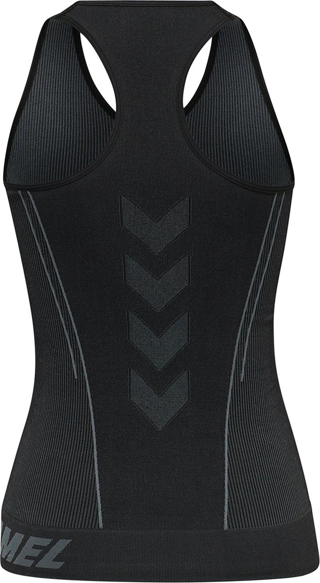 Hummel Hmlte Christel Seamless Top - black/asphalt melange