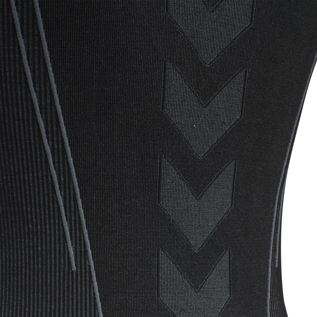 Hummel Hmlte Christel Seamless Top - black/asphalt melange