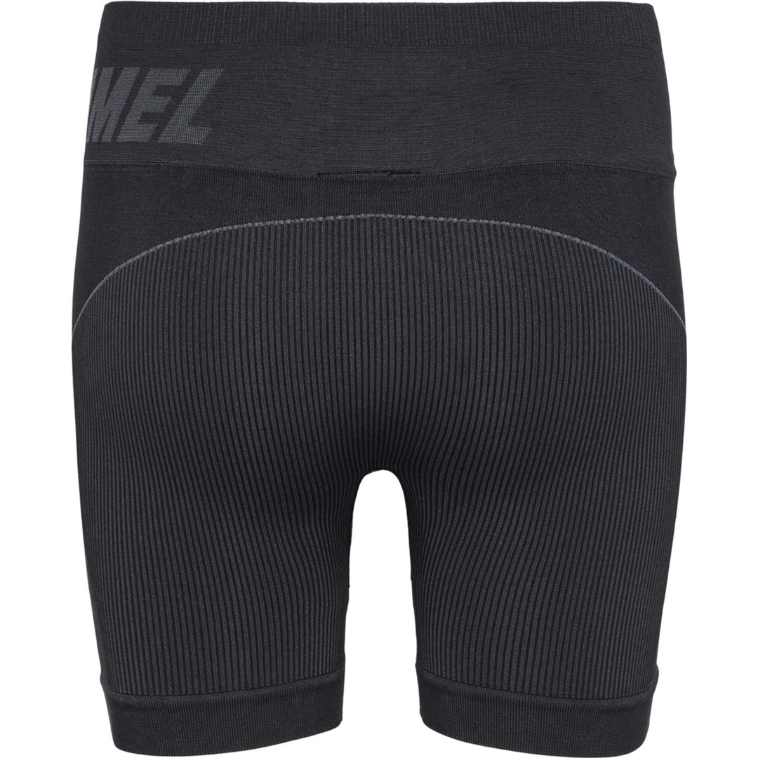 Hummel Hmlte Christel Seamless Shorts - black/asphalt melange