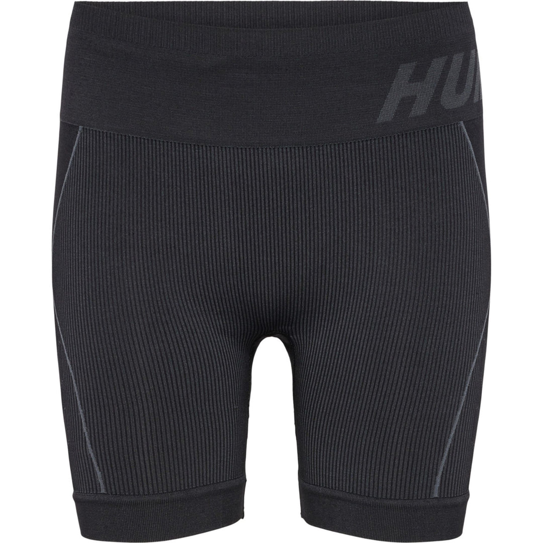 Hummel Hmlte Christel Seamless Shorts - black/asphalt melange