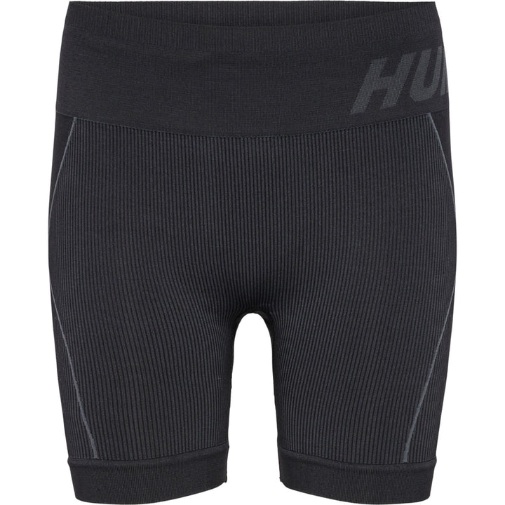 Hummel Hmlte Christel Seamless Shorts - black/asphalt melange