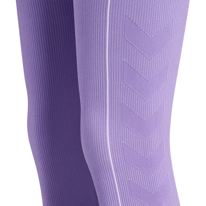 Hummel hmlTE CHRISTEL SEAMLESS MW TIGHTS - paisley purple/lavender melang