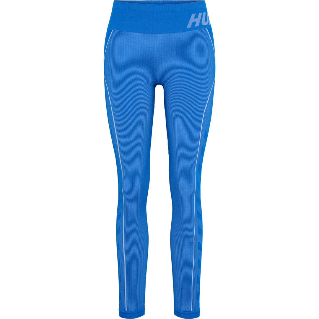 Hummel hmlTE CHRISTEL SEAMLESS MW TIGHTS - placid blue/lapis blue melange