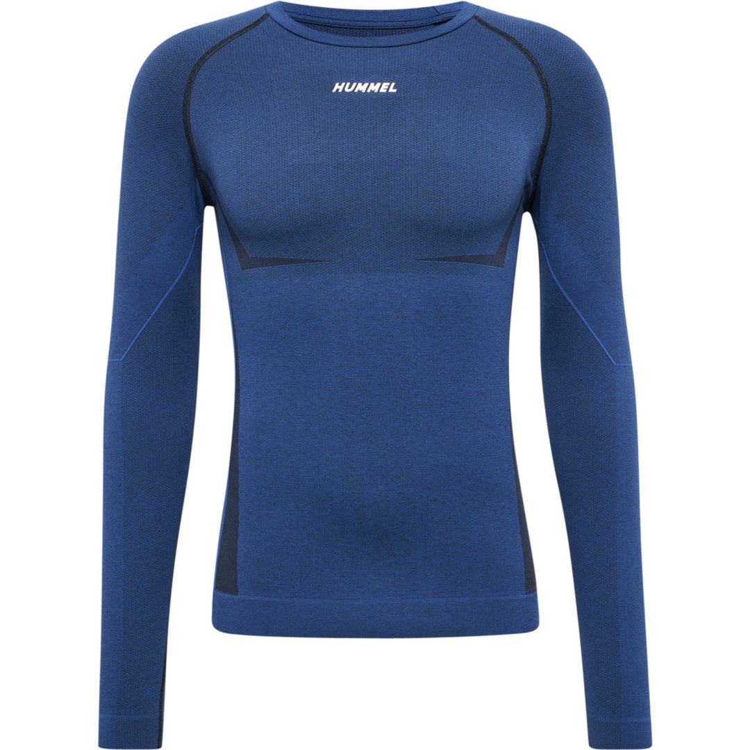 Hummel Hmlte Mike Seamless T-Shirt L/S - insignia blue/black melange