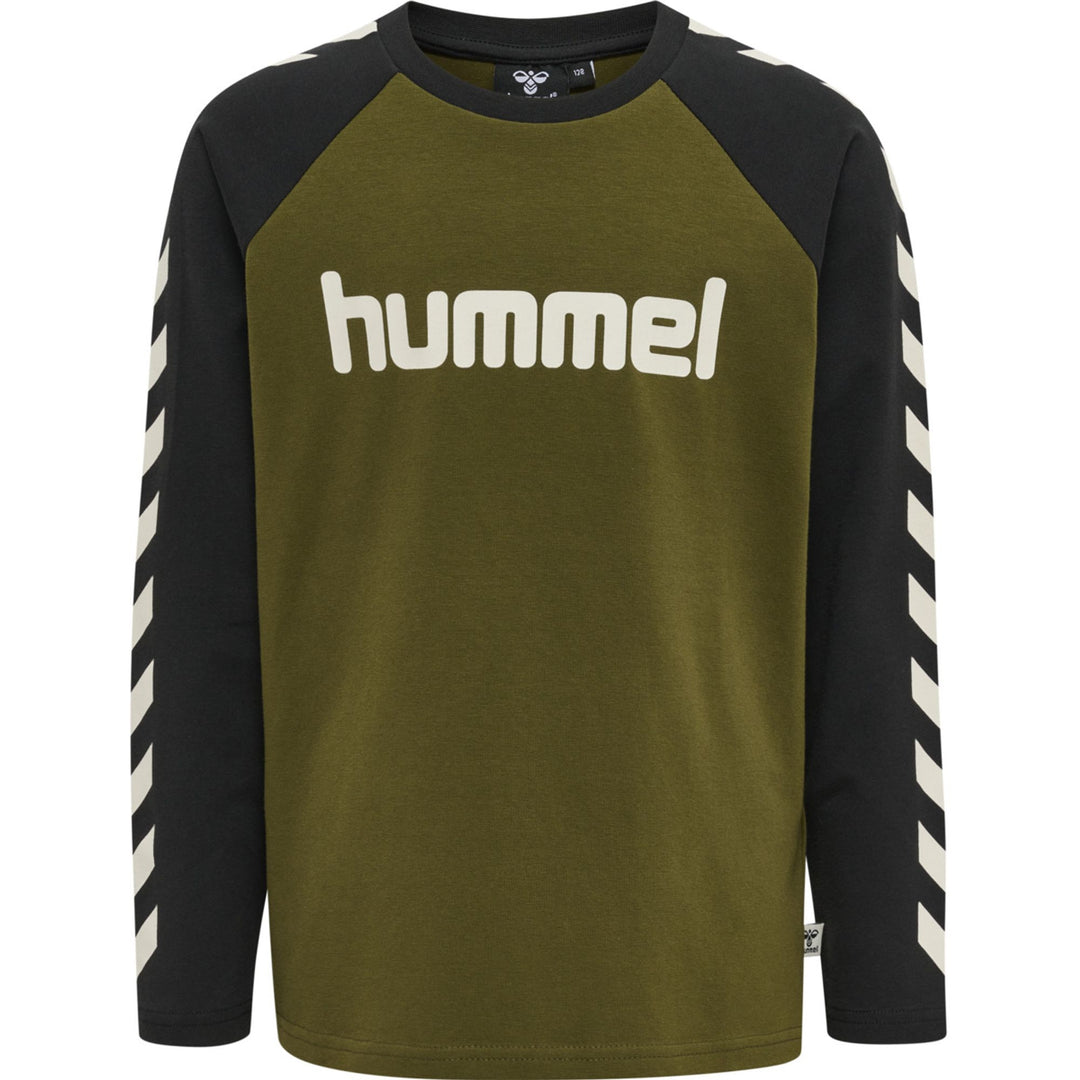 Hummel Hmlboys T-Shirt L/S - dark olive