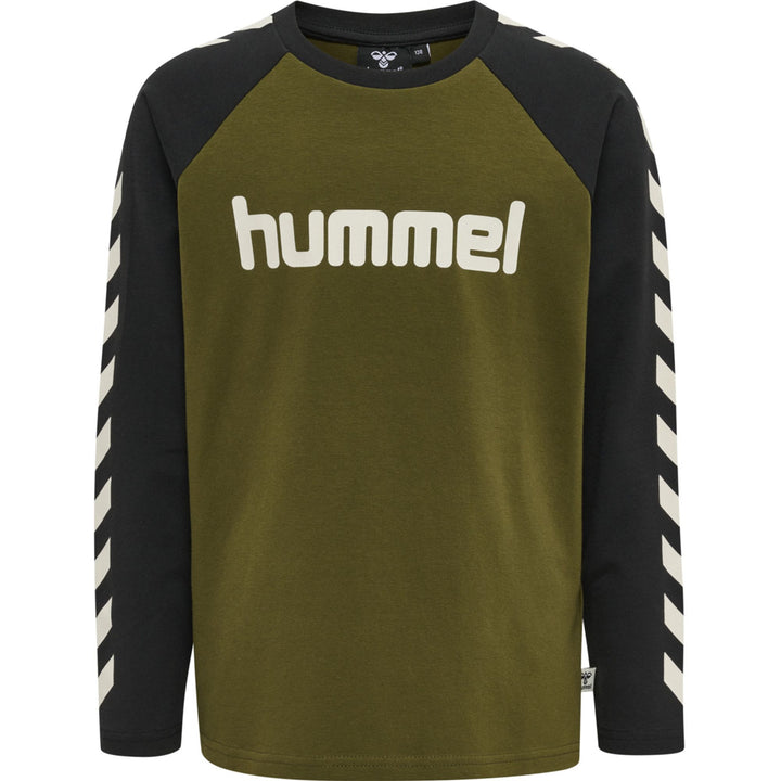 Hummel Hmlboys T-Shirt L/S - dark olive