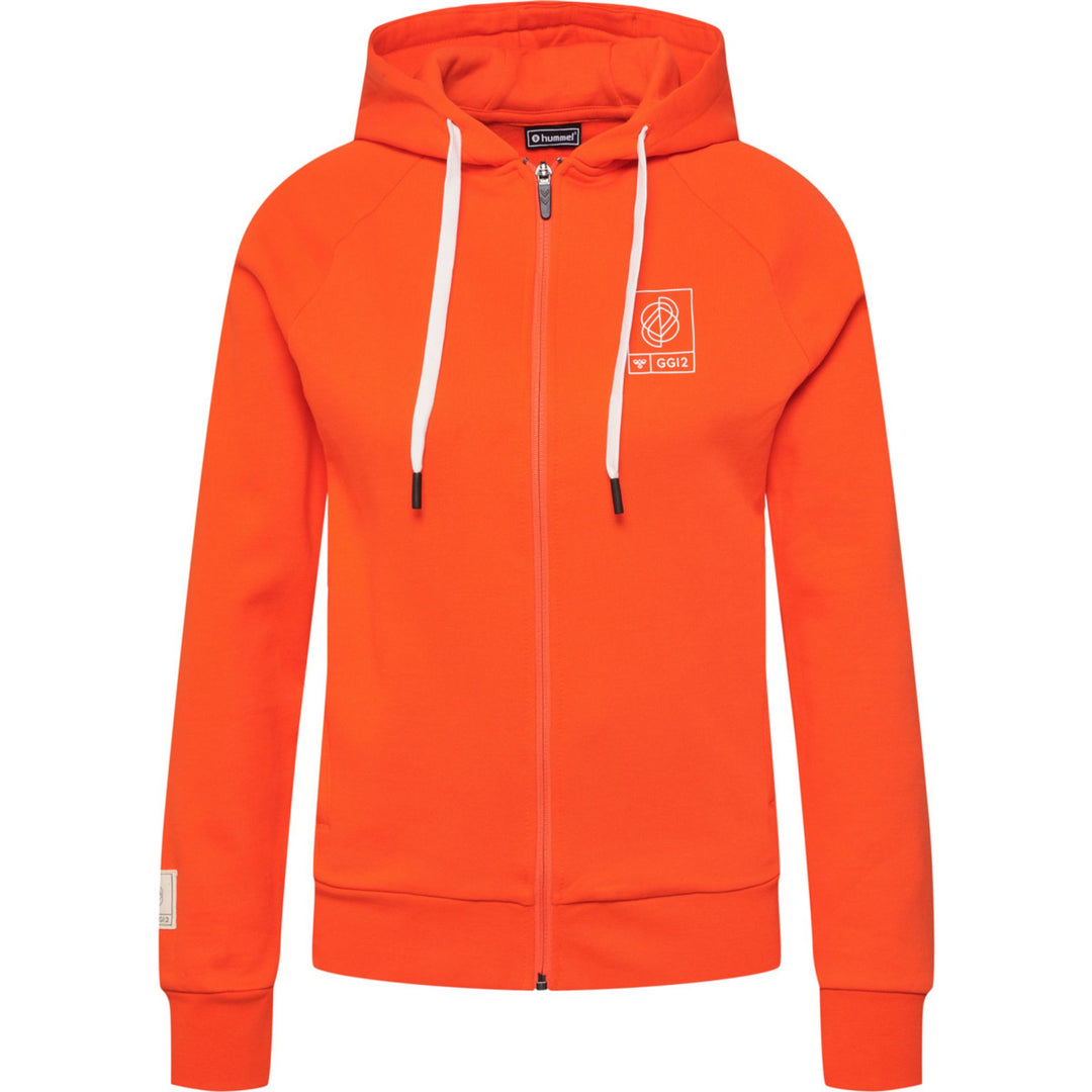 Hummel Hmlgg12 Sweat Zip Hoodie Woman - cherry tomato
