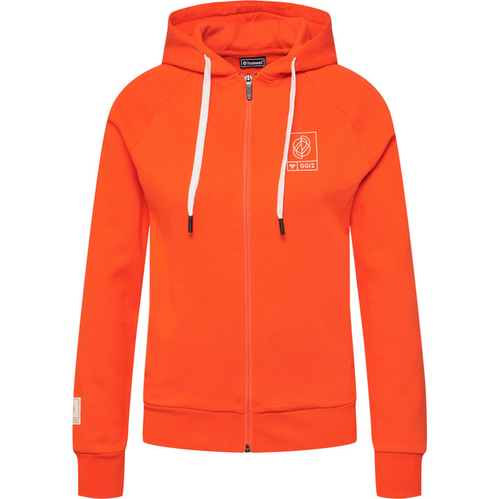 Hummel Hmlgg12 Sweat Zip Hoodie Woman - cherry tomato