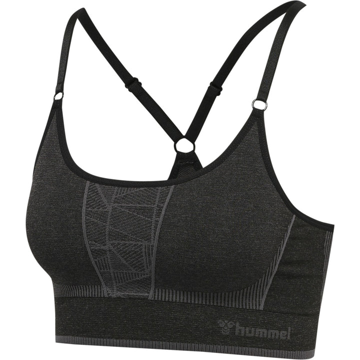 Hummel Hmlmt Energy Seamless Sports Top - black/asphalt melange