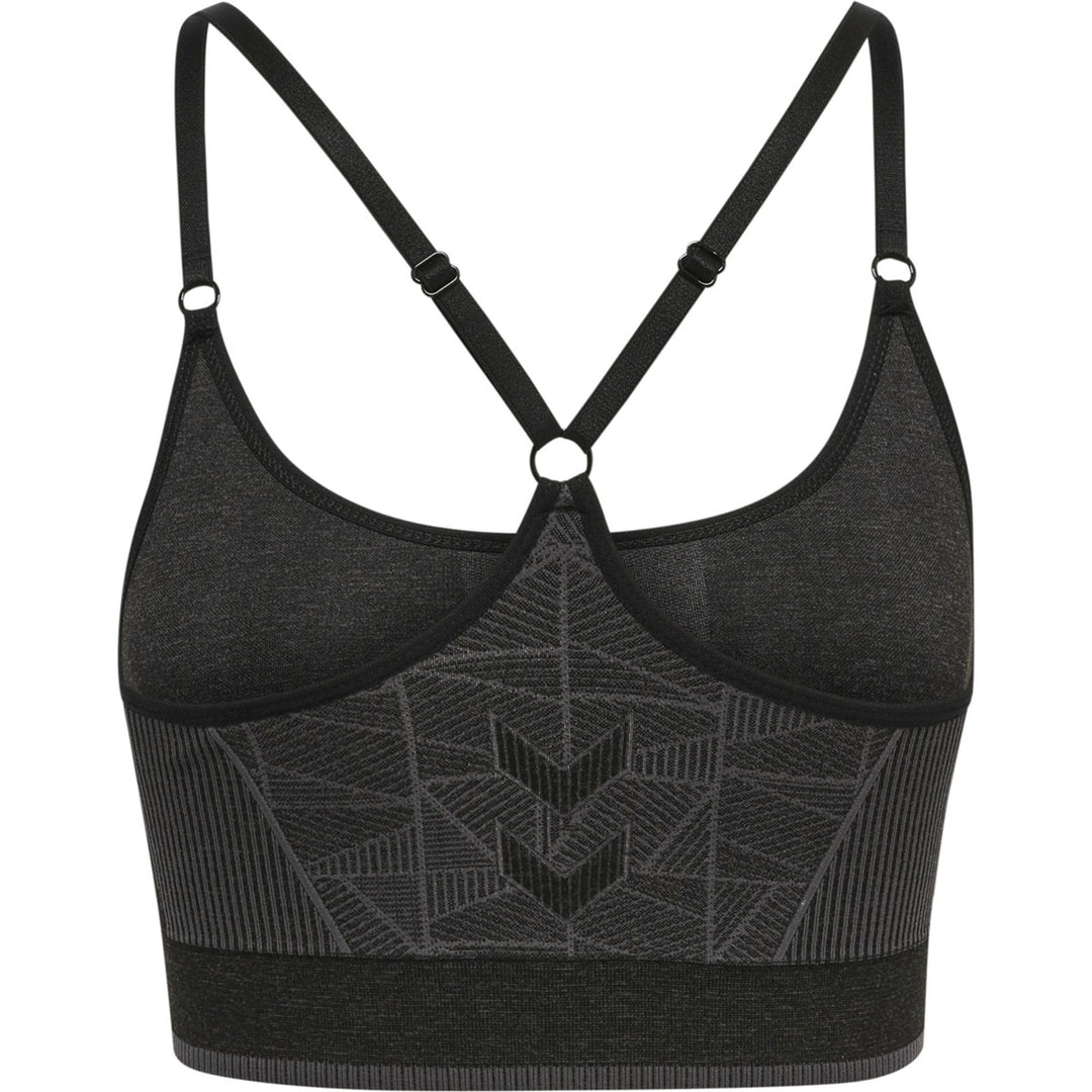 Hummel Hmlmt Energy Seamless Sports Top - black/asphalt melange